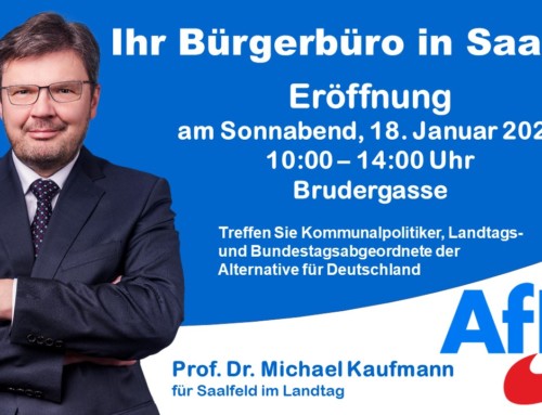 Eröffnung AfD – Bürgerbüro in Saalfeld